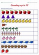 Math Counting Worksheet For Kindergarten