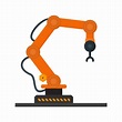 Industrial robot Vector | Premium Download