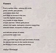 Flowers Poem by Arthur Rimbaud - Poem Hunter
