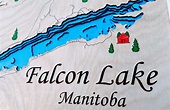 Falcon Lake Manitoba Bathymetric Map - Erlenmeyer Designs - | Science ...
