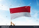 Monaco Indonesia Flag Holding Hands Air Foto stock 1848869794 ...