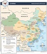 China Provinces Map with states and cities