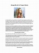 Biografía de La Virgen María | PDF