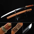 Handmade T10 Steel Brown Theme Real Japanese Katana Samurai Swords With ...