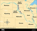 Missouri river maps cartography geography hi-res stock photography and ...