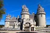 France, Pierrefonds. The famous Château de Pierrefonds is near ...