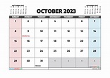 Free Printable October 2023 Calendar - 12 Templates