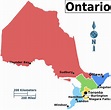 Ontario Regions Map - MapSof.net