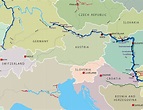 Danube Map | Danube River | Danube, Map, Danube river