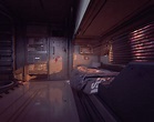 ArtStation - Sci-fi room, Franek Gołębiowski | Spaceship interior, Sci ...