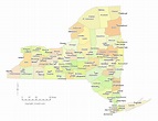 New York State Map With County Lines Time Zones Map - Bank2home.com
