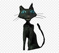 Coraline Cat Sticker By S - Pookyszn Soft Png,Black Cat Transparent ...