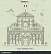 Basilica Santa Maria Novella Florence Italy: vector de stock (libre de ...