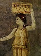 Fresco of Hipparchia of Maroneia (by Unknown) - Detail of a 1st Century ...