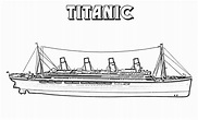 Desenhos de Titanic para Colorir, Pintar e Imprimir - ColorirOnline.Com
