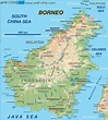 Map of Borneo (Island in Indonesia, Malaysia, Brunei) | Welt-Atlas.de