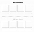 Blank horizontal history timeline template for kids - netpa