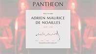 Adrien Maurice de Noailles Biography - French nobleman | Pantheon