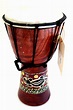 したドラミ JIVE Djembe Drum African Bongo Congo Wood Drum深彫りソリッドマホガニーGoat ...