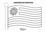 Bandera de Uruguay para colorear e imprimir - Billiken