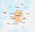 Alemania en el mapa mundial: países circundantes y ubicación en el mapa ...