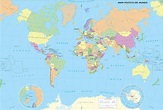 Mapa político del Mundo Mapa de países y capitales del Mundo ...