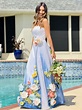 Hand Painted Floral Wedding Dress • The Turquoise Iris