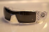 Oakley Oil Rig Sunglasses Polished Clear Frame W/ Black Iridium Lens ...