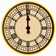 Big Ben Midnight Clock Face Digital Art by Bigalbaloo Stock