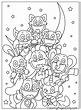 Smiling Critters Free Coloring Page - Free Printable Coloring Pages