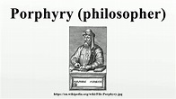 Porphyry (philosopher) - YouTube