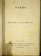 Poems by William Cullen Bryant. First American edition in full calf ...
