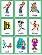 Free Printable Verb Flashcards With Pictures