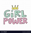Girl power Royalty Free Vector Image - VectorStock