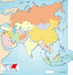 Mapa de de Asia. físico, político y mudo | Descargar e Imprimir Mapas