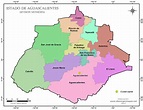 Mapa de municipios de Aguascalientes | DESCARGAR MAPAS