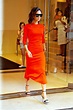 Victoria Beckham in Red Dress out in Manhattan – GotCeleb