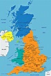 Cities map of Great Britain - OrangeSmile.com