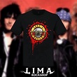 Guns N' Roses t-shirt polos de algodón banda rock - Lima Rock Shop