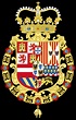 Escudo de Armas del Rey de España . Monarca de Milán de 1580 a 1700 ...
