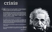 El Rincón de la Felicidad: Reflexiones de Albert Einstein sobre las crisis