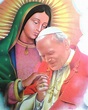 La virgen de guadalupe y el papa juan pablo | Papa juan pablo, Virgen ...