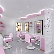Pink Beauty Salon Shop Furniture I-Brow Studio Station Design