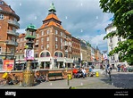 Vesterbros torv square, Vesterbro district, Copenhagen, Denmark Stock ...