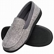 Hanes Men's Slippers House Shoes Moccasin Comfort Memory Foam Indoor ...