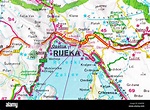 Rijeka Karte Stadtplan Stadtplan Stockfotografie - Alamy