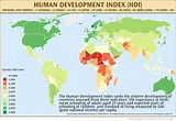 Map of The Human Development Index - The Global Education Project