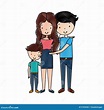 Married couple with son stock vector. Illustration of husband - 91959440