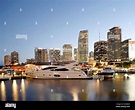 Bayside Marketplace, marina, skyline, Downtown Miami, Miami-Dade County ...