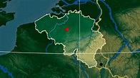Mapa físico de relieve de Bélgica - OrangeSmile.com
